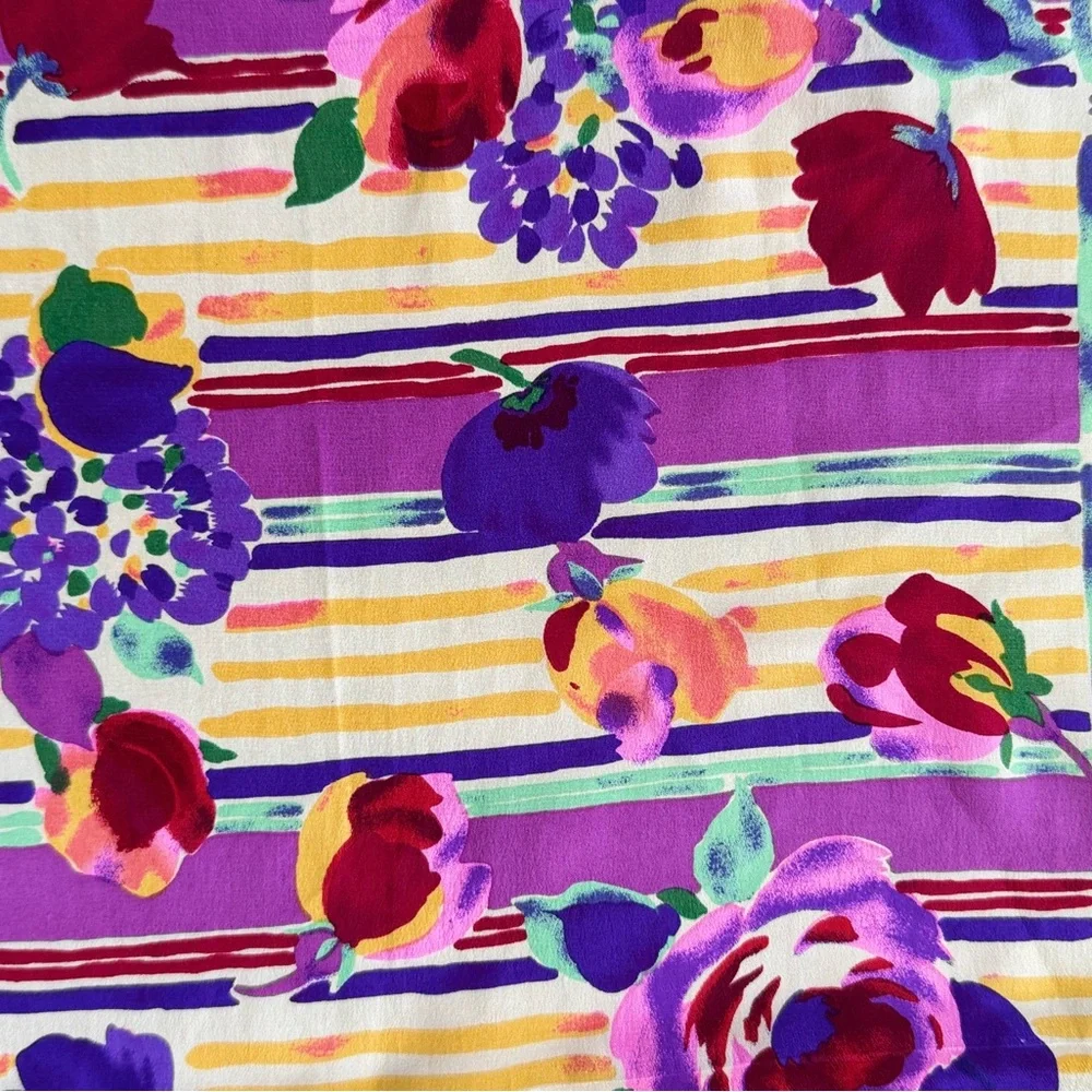 Art of the scarf Tie Rack Floral Striped Women's Scarf